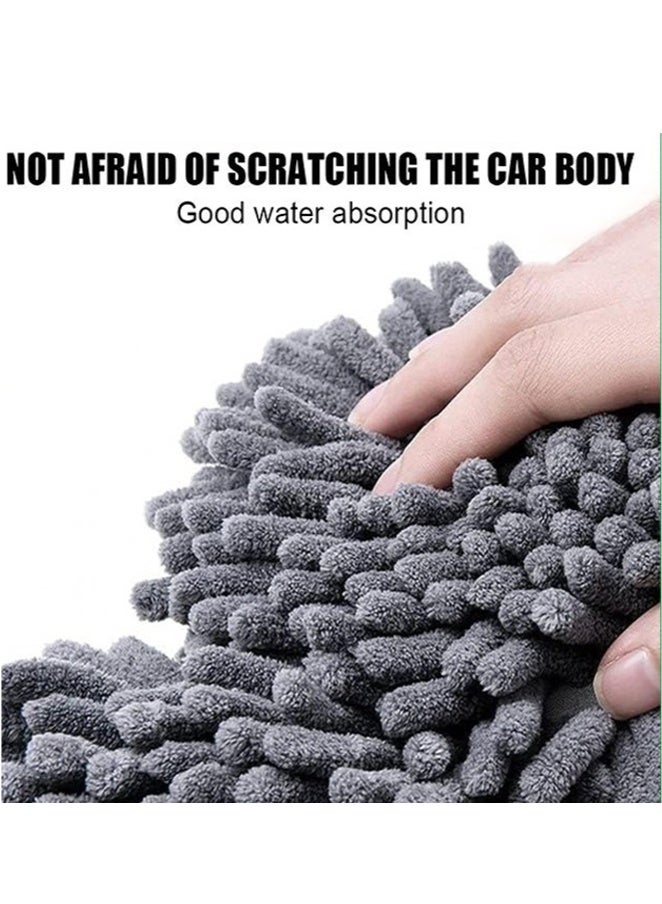 46-Inch (116cm) Car Wash Mop Kit - Car Cleaning Mop With Long Handle Stainless Steel Rod, Suitable For Motorhomes, Off Road Vehicles, Trucks, And Buses (Orange) - Image 3