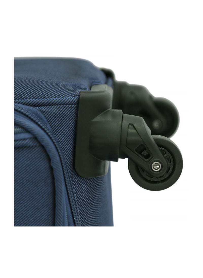 GIORDANO - Giordano Trolley Bags 3 PCS Set Softside Spinners,Navy Blue - Image 1