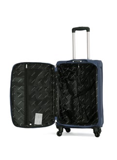 GIORDANO Giordano Trolley Bags 3 PCS Set Softside Spinners,Navy Blue  - Image 4