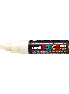 Uni Posca Pc-8k Painting Marker 8 mm Cut Tip Ivory 
