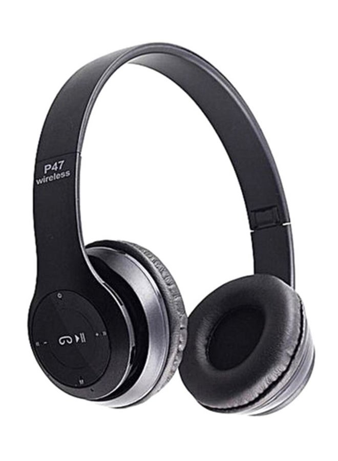 BSNL Wireless Bluetooth On-Ear Stereo Foldable Headphone Black - Image 1