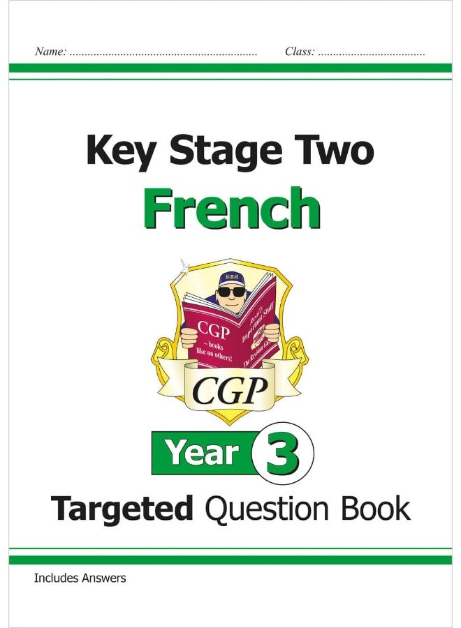 Coordination Group Publications Ltd (CGP) KS2 French Year 3 Targeted Question Book (with Free Online Audio) - Image 1
