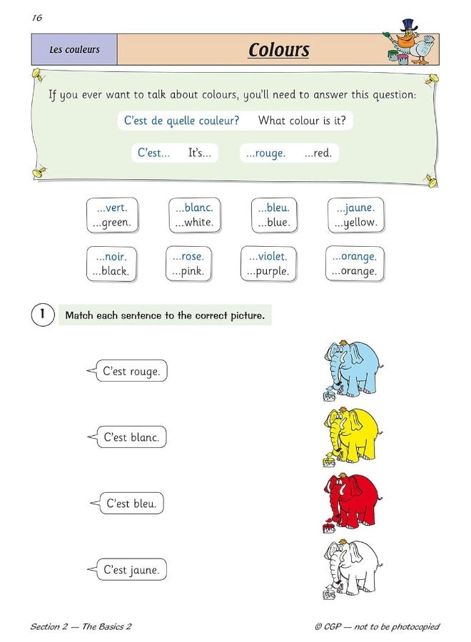 Coordination Group Publications Ltd (CGP) KS2 French Year 3 Targeted Question Book (with Free Online Audio) - Image 5