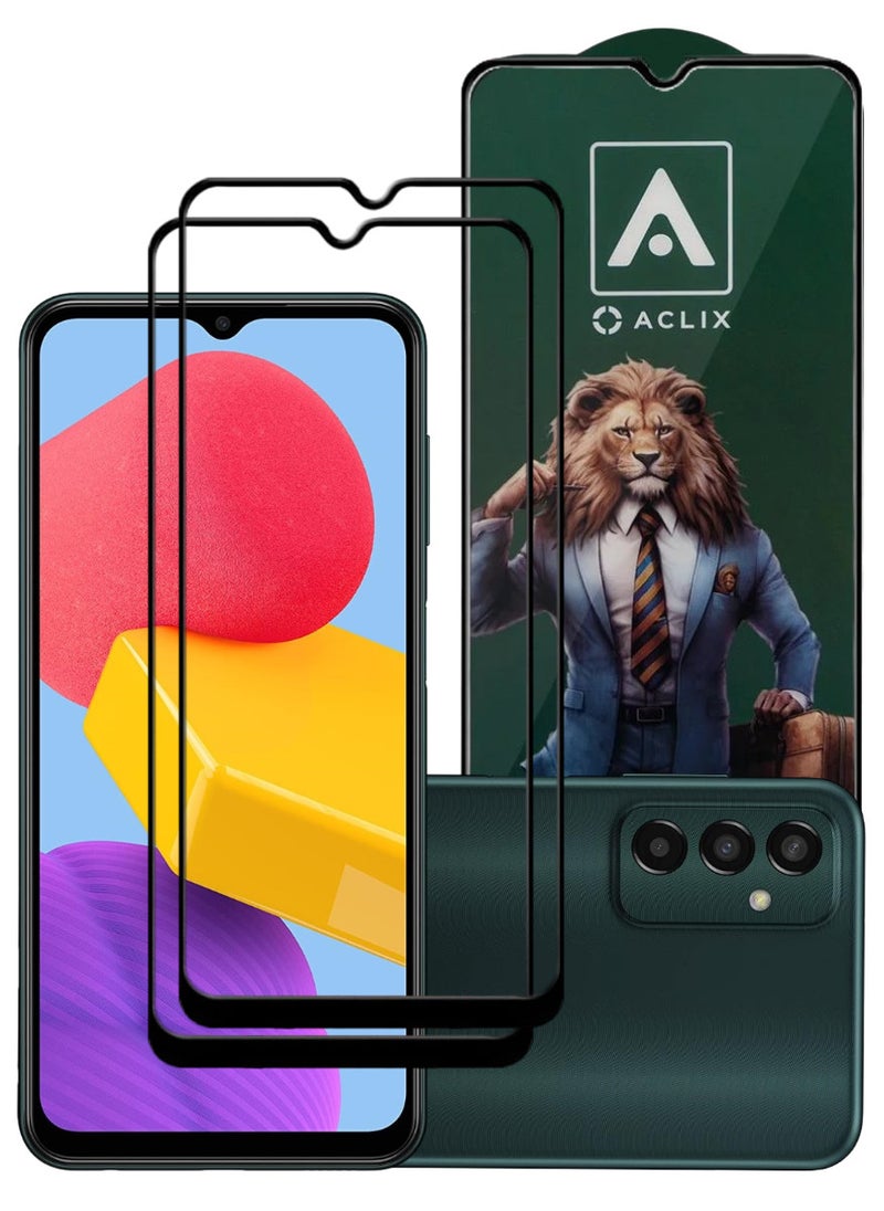 ACLIX 2 Pieces Antistatic ESD Dustproof Premium Quality High Definition Tempered Glass Screen Protector Designed For Samsung Galaxy M13 - Image 1
