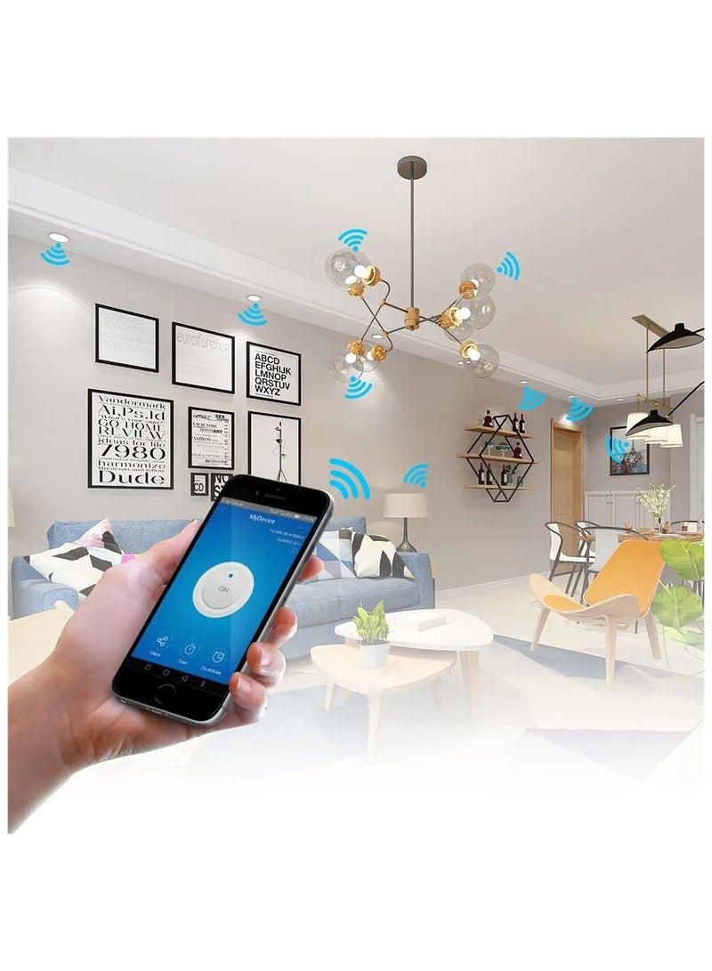مفتاح الإضاءة الذكي دفع زر WiFi/433 ميجا هرتز لاسلكي للتحكم عن بعد الجدار التبديل AC85 ~ 220 فولت تحكم ل Led/الضوء/مصباح - Image 3