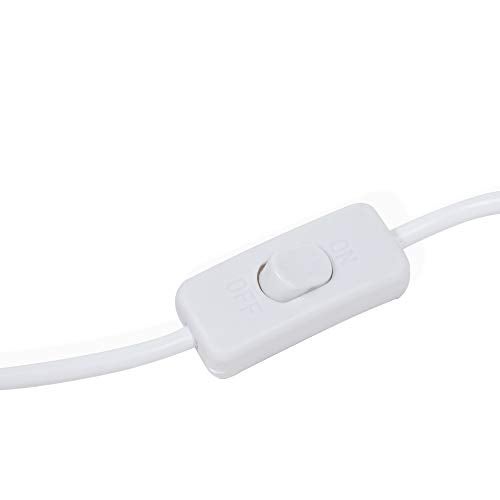 Wallniture Fiore 15 Feet Hanging Lantern Cord with On Off Switch, Room Decor for Pendant Light Bulbs White Socket Set - Image 4