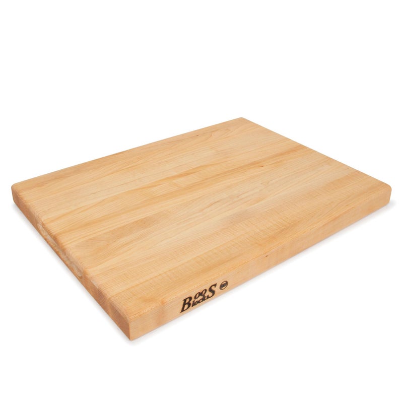 John Boos Block Reversible Wood Cutting Board w/Oil Finish, R-Board, 20"x15"x1.5", Maple - Image 1