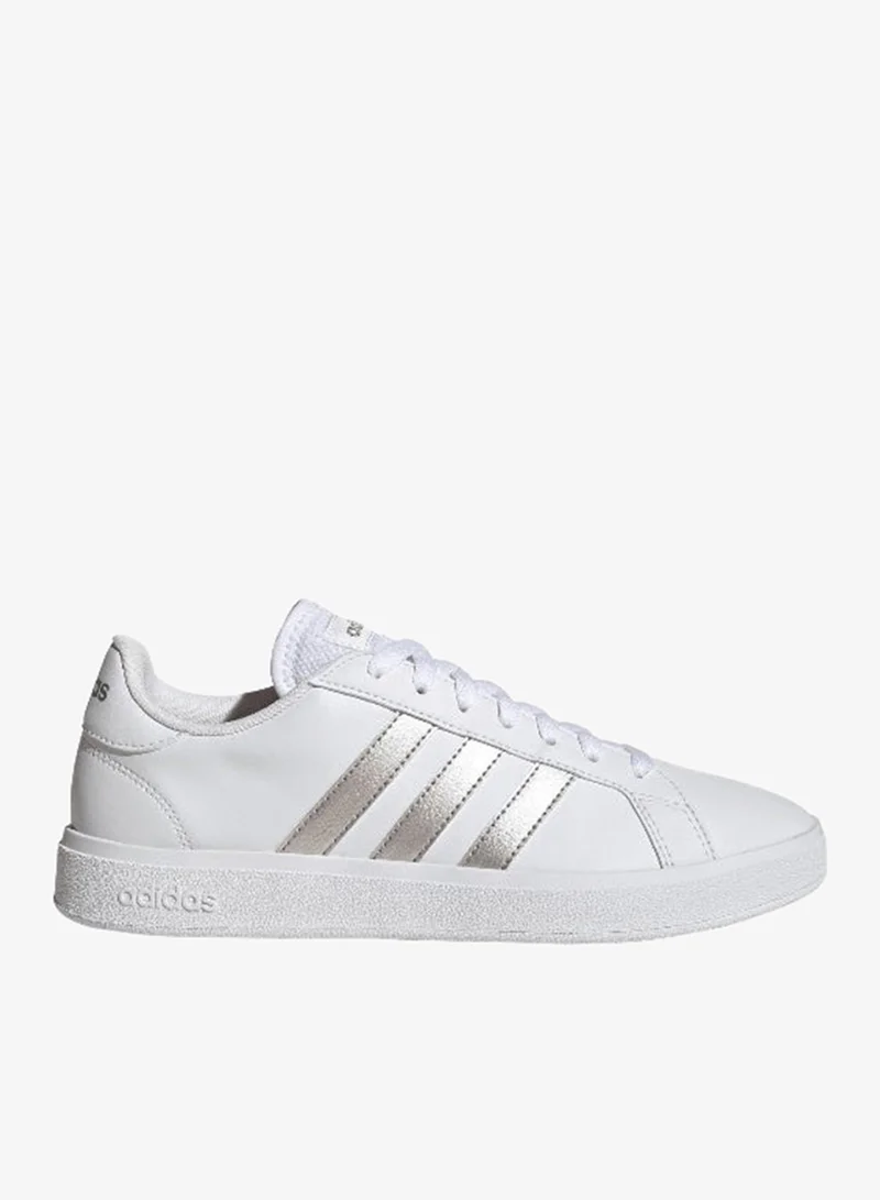 adidas أديداس جراند كورت بيس 2.0 دبليو أحذية رياضية بيضاء للسيدات