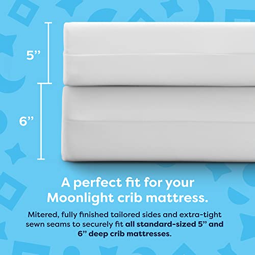 Moonlight Slumber Little Dreamer Crib Mattress Cover, Ecru, Hypoallergenic - Mattress Not Included - Image 5