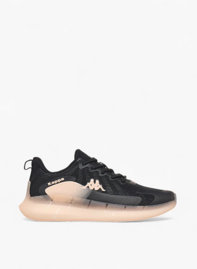 Women's Textured Lace-Up Sports Shoes with Pull Tab