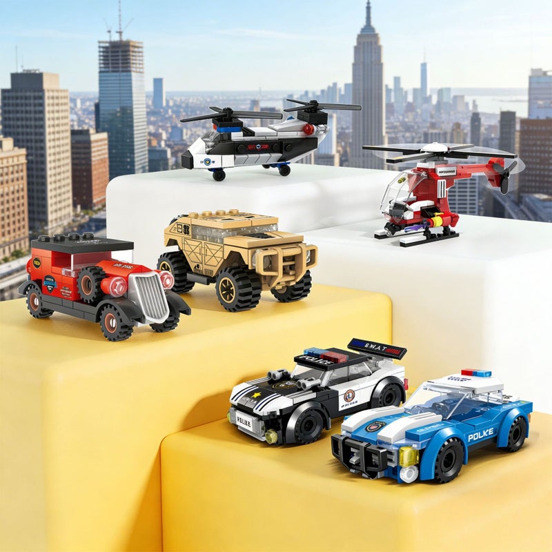 Popular toy building blocks, wholesale boxed children's educational and brain-stimulating small particle building blocks, suitable for night market  stalls.