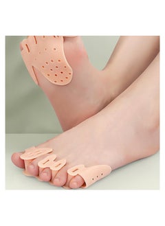 SYOSI 2 Pairs Toe Splitter, 5-hole Toe Stretcher, Soft Gel Toe Spacers to Correct Toes, Toe Corrector, Bunion Corrector for Women Men Toe Straightener Toe Stretcher Big Toe Separators  - Image 3