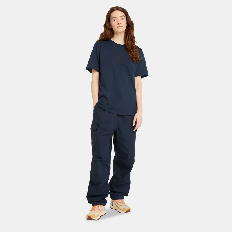 Timberland Blue Men's Small Logo T-Shirt for Men | Best Price UAE