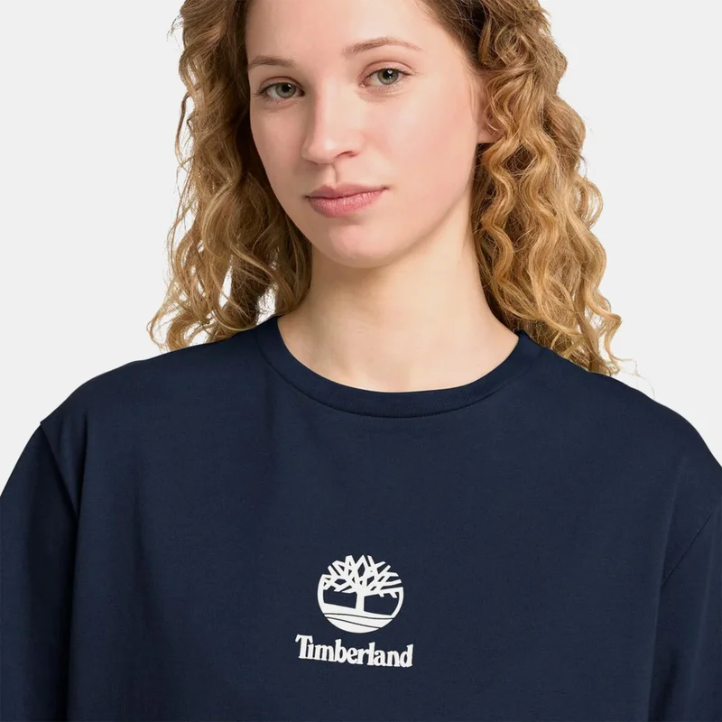 Timberland Blue Men's Small Logo T-Shirt for Men | Best Price UAE
