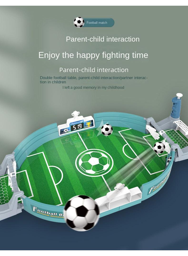 general Football Table Interactive Game Children'S Puzzle Handheld Combat Aircraft Parent-Child Duo Competitive Board Game Football Field Toys（Large Size With 2 Balls） - Image 3