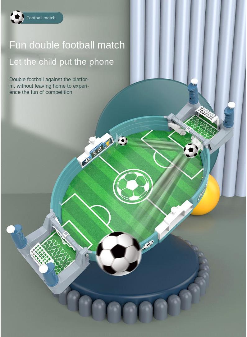 general Football Table Interactive Game Children'S Puzzle Handheld Combat Aircraft Parent-Child Duo Competitive Board Game Football Field Toys（Large Size With 2 Balls） - Image 2