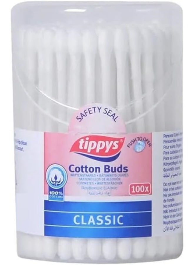 Classic 100% Cotton Buds 100Pcs