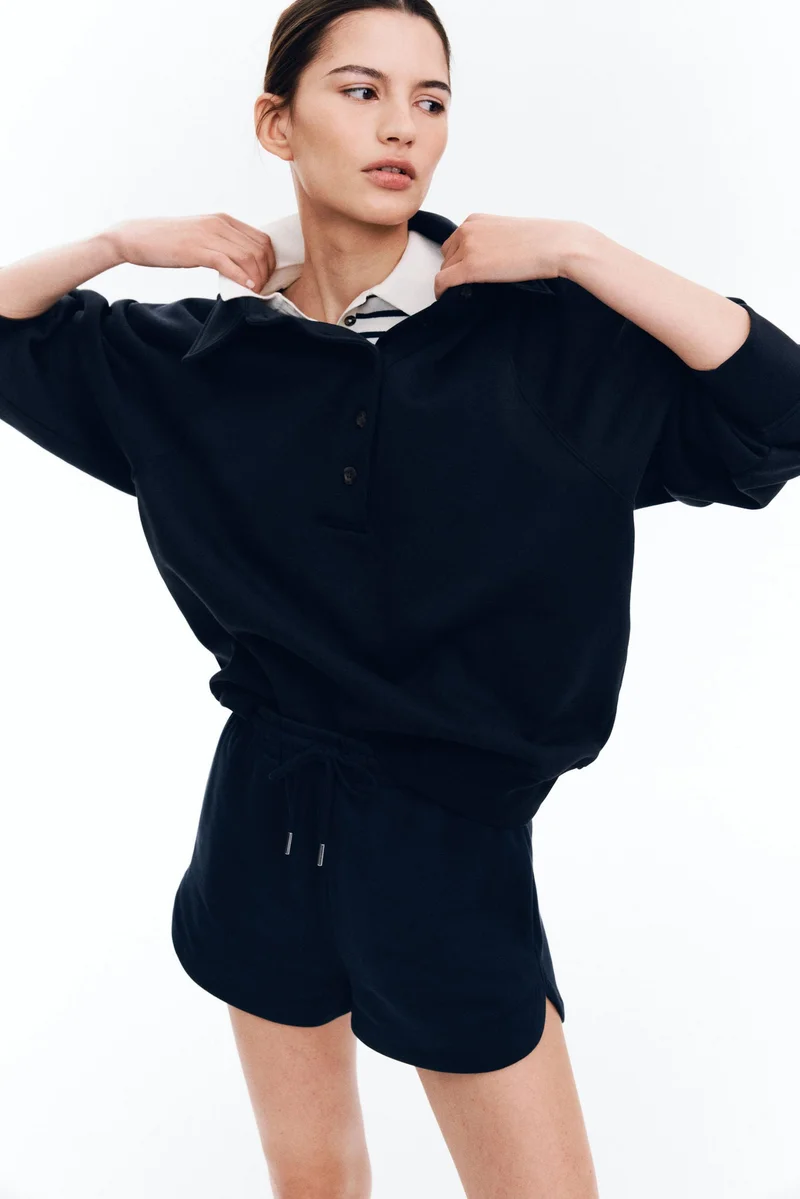 اتش اند ام شورت من نسيج سميك