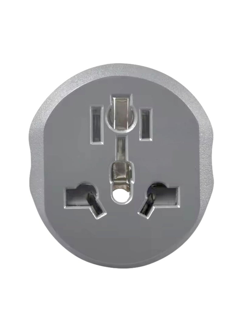 3-Pin Travel Adapter, White and Grey (3 Pack) - Image 2