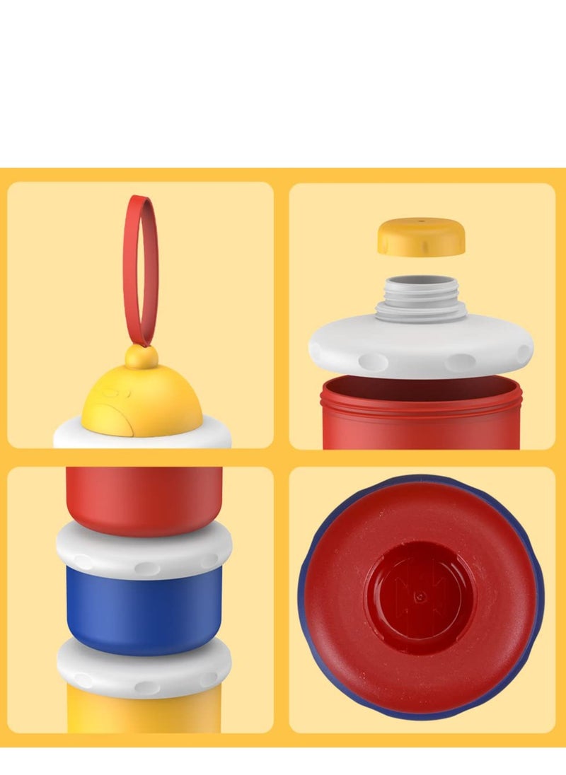SYOSI - Baby Formula Dispenser Portable Milk Powder Dispenser Container Travel Baby Formula Storage Container Non Spill Stackable Baby Snack Storage Container BPA Free 3 Compartments 2 Packs - Image 1