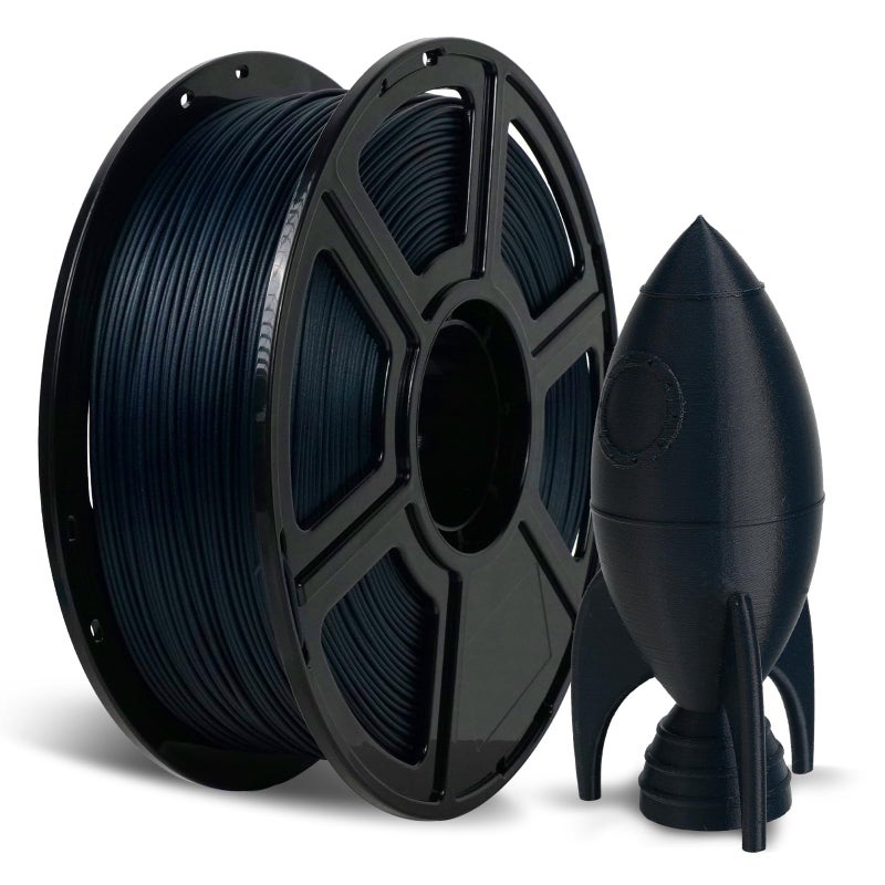 FLASHFORGE Carbon Fiber PETG Filament 1.75mm Midnight Blue, Reinforced 3D Printer Filament 1kg, Lightweight & High-Strength PETG-CF Filament, Strong & Easy to Print - Image 1