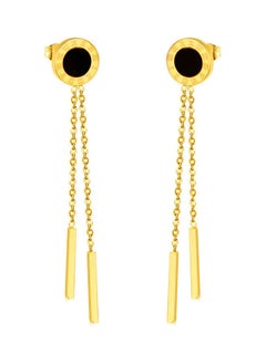 Alissa Trendy Tassel Roman Numerals Chain Long Dangle Drop Earrings