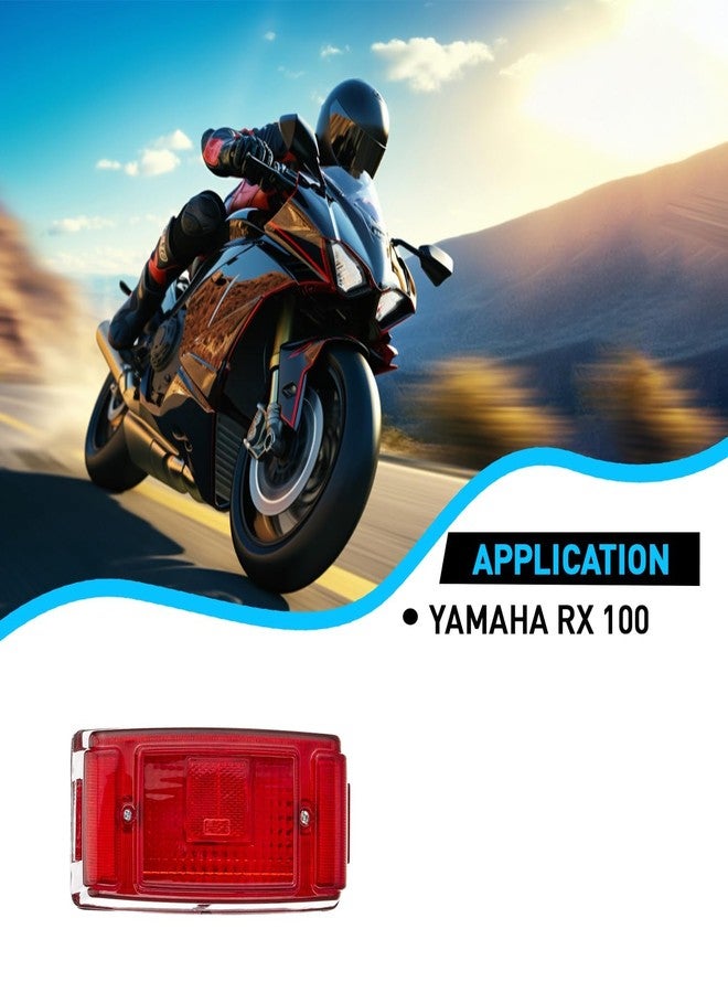 VTRUST Bike Halogen Tail Light compatible for Yamaha RX 100 | Red Rear Brake Light | OEM Fit, Corrosion Resistant & Premium Finish - Image 5
