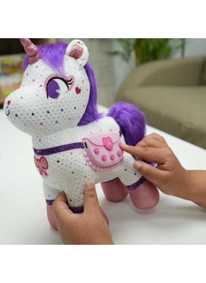 Shifu - Shifu ZeeZee The Smart Storyteller - Singing & Talking Unicorn Friend Soft Toys for Kids Unlimited Content on The App Rhymes Stories Pretend Play Birthday Gifts for Boys and Girls Ages 3, 4, 5, 6 - Image 1