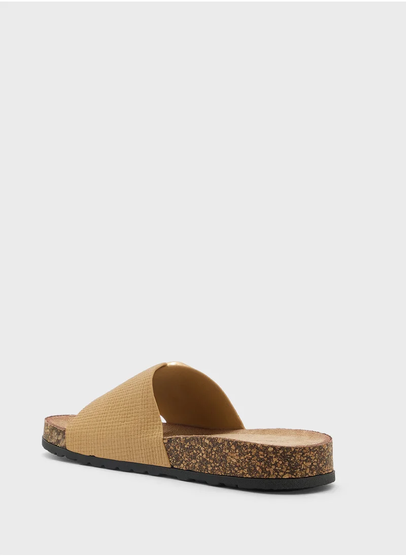 Pink Step Ladies Casual Flat Sandal