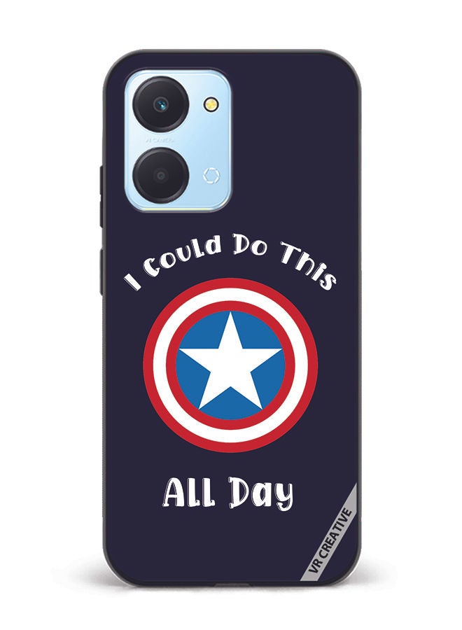 VR CREATIVE Protective Case Cover For Honor Play7T Captain American Design Multicolour - Image 1