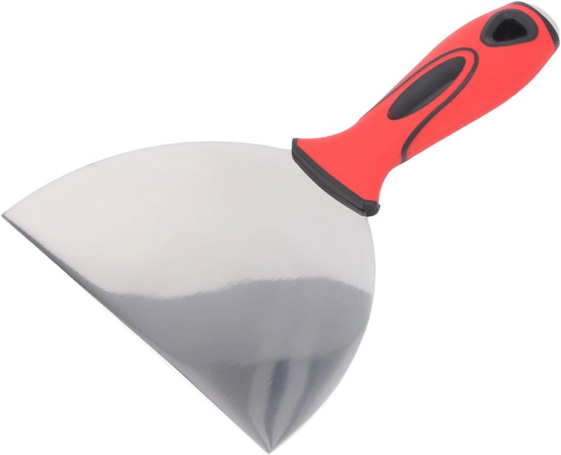LiebeWH 6in Putty Scraper, Stainless Steel Tool with Soft Rubber Grip for Paint Scraping and Drywall Repair - Image 4