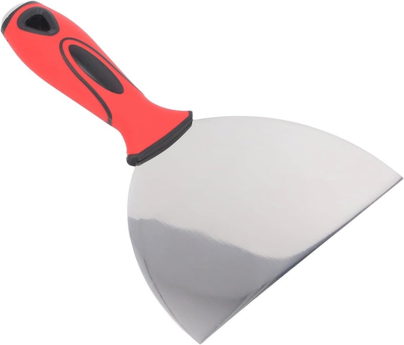 LiebeWH 6in Putty Scraper, Stainless Steel Tool with Soft Rubber Grip for Paint Scraping and Drywall Repair - Image 5