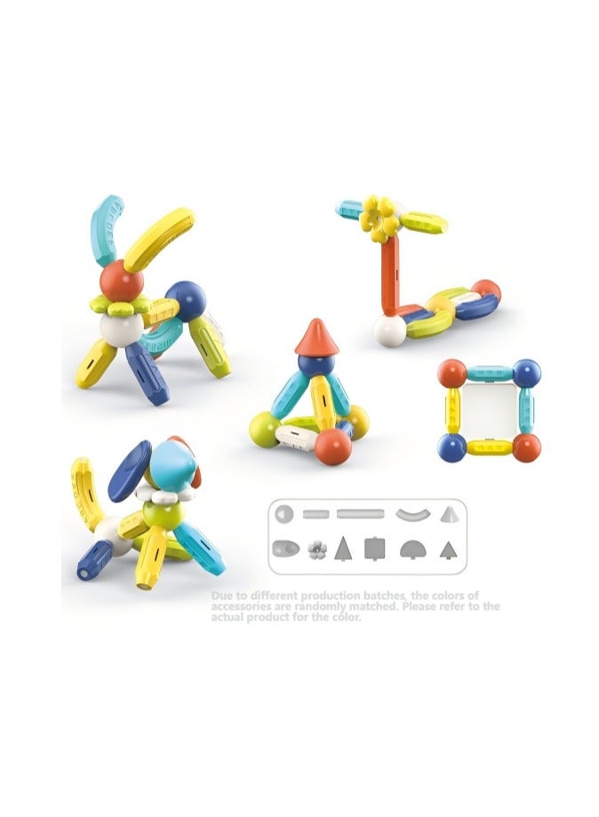 Educational Magnetic Building Sticks (76 PCS) - Image 1