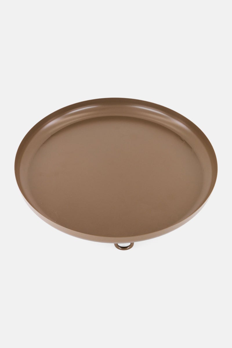 Muy Mucho Metal Tray With 3 Legs, Brown - Image 3
