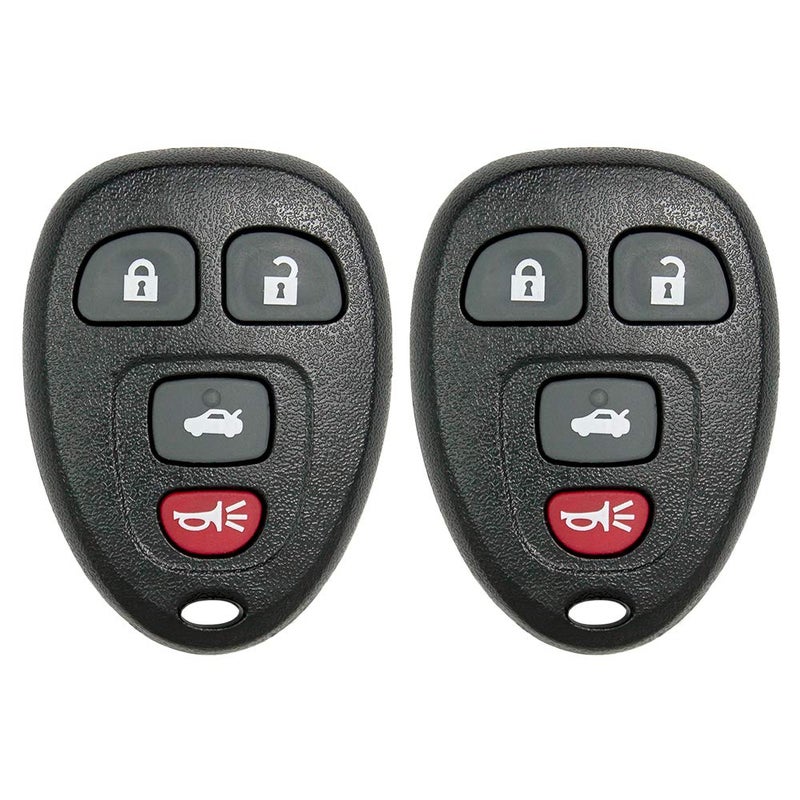Keyless2Go Replacement for New Keyless Entry Remote Car Key Fob for Select Malibu Cobalt Lacrosse Grand Prix G5 G6 Models That use 15252034 KOBGT04A Remote 2 Pack
