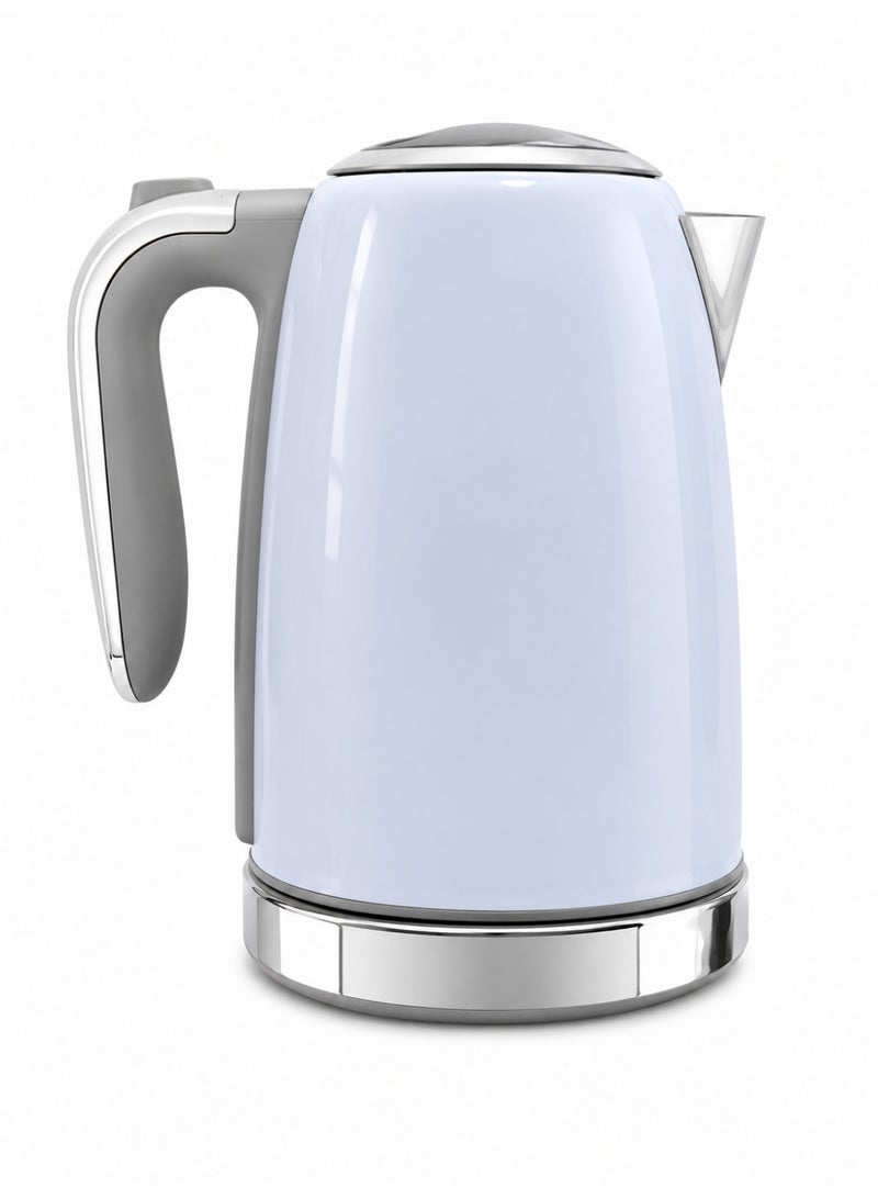 Healthy 1.7L electric kettle, 2200W borosilicate glass tea kettle with food-safe materials, automatic shut-off and boil-dry protection, cordless rapid boiling kettle, BPA free - Image 1