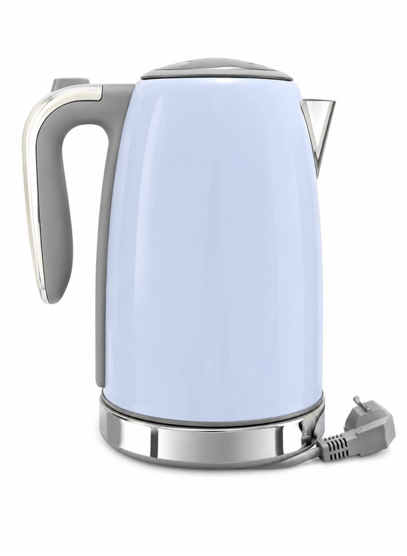 Healthy 1.7L electric kettle, 2200W borosilicate glass tea kettle with food-safe materials, automatic shut-off and boil-dry protection, cordless rapid boiling kettle, BPA free - Image 2