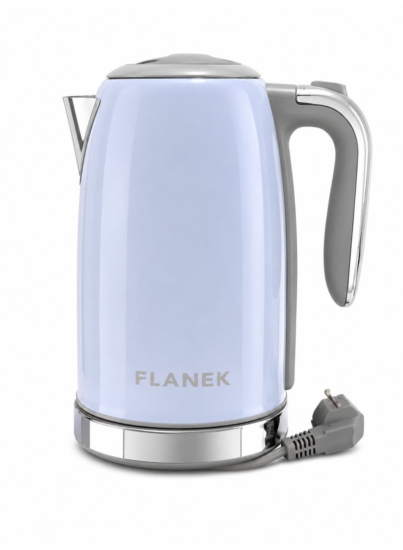 Healthy 1.7L electric kettle, 2200W borosilicate glass tea kettle with food-safe materials, automatic shut-off and boil-dry protection, cordless rapid boiling kettle, BPA free - Image 3