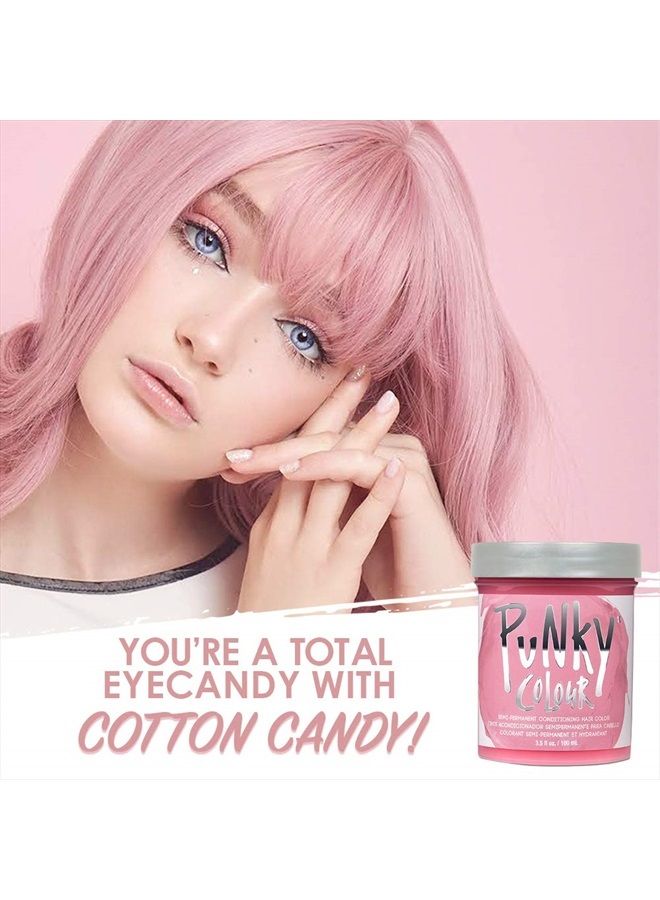Punky Cotton Candy Semi Permanent Conditioning Hair Color, Vegan, PPD and Paraben Free, lasts up to 35 washes, 3.5oz - Image 2