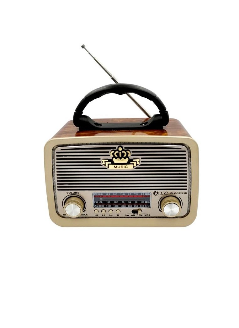 DLC - DLC Original Classic Rechargeable Portable Wireless Bluetooth Speaker DLC-32213B - Image 1