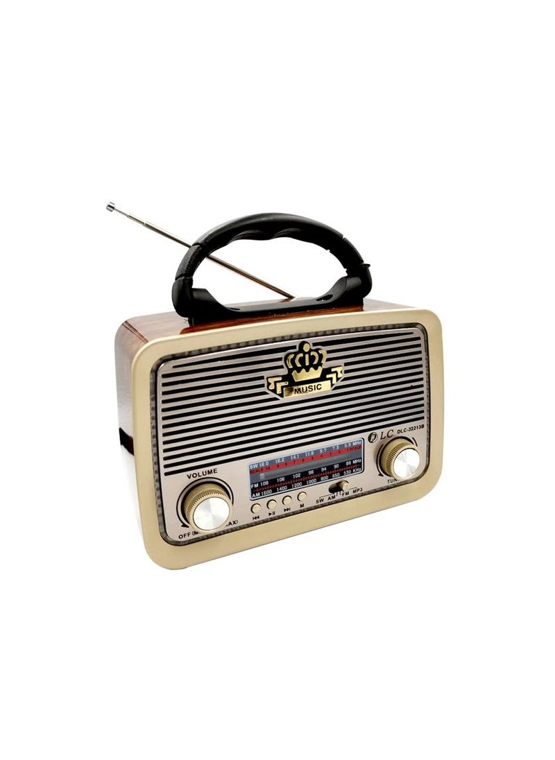 DLC - DLC Original Classic Rechargeable Portable Wireless Bluetooth Speaker DLC-32213B - Image 1