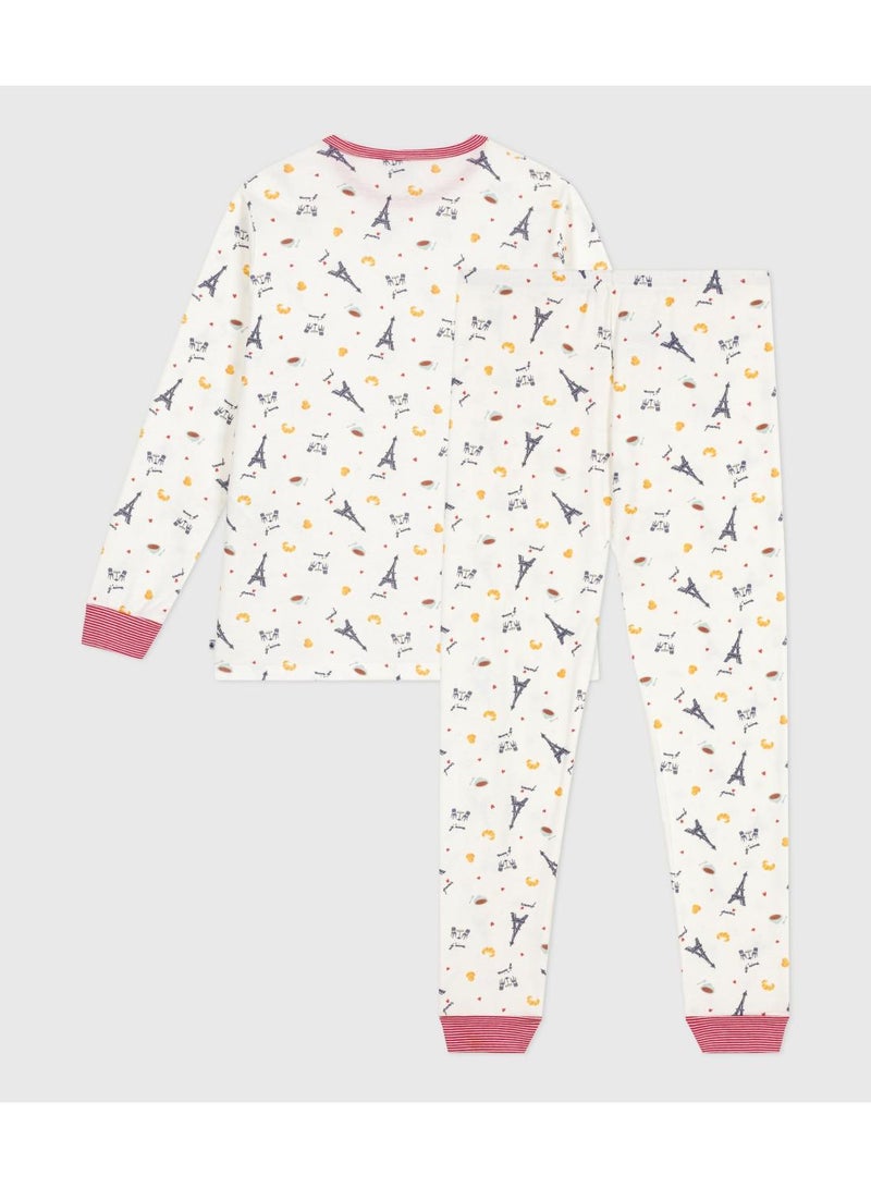 Petit Bateau Children's Paris print cotton pyjamas - Image 3