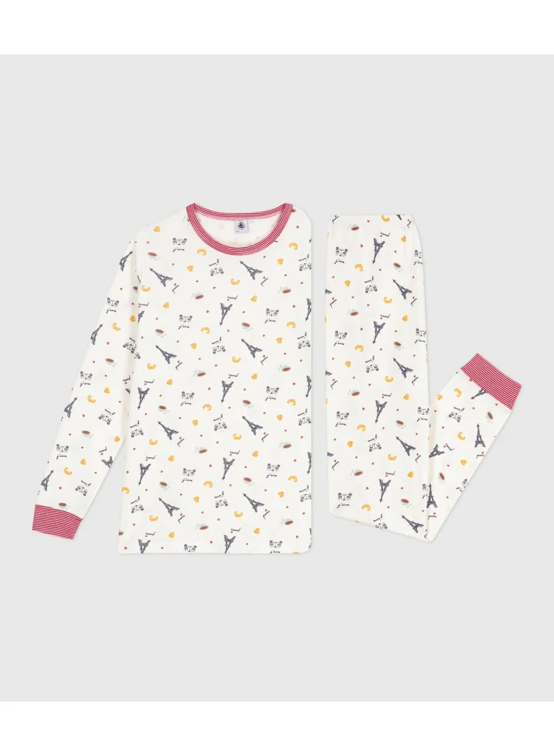 Petit Bateau Children's Paris print cotton pyjamas