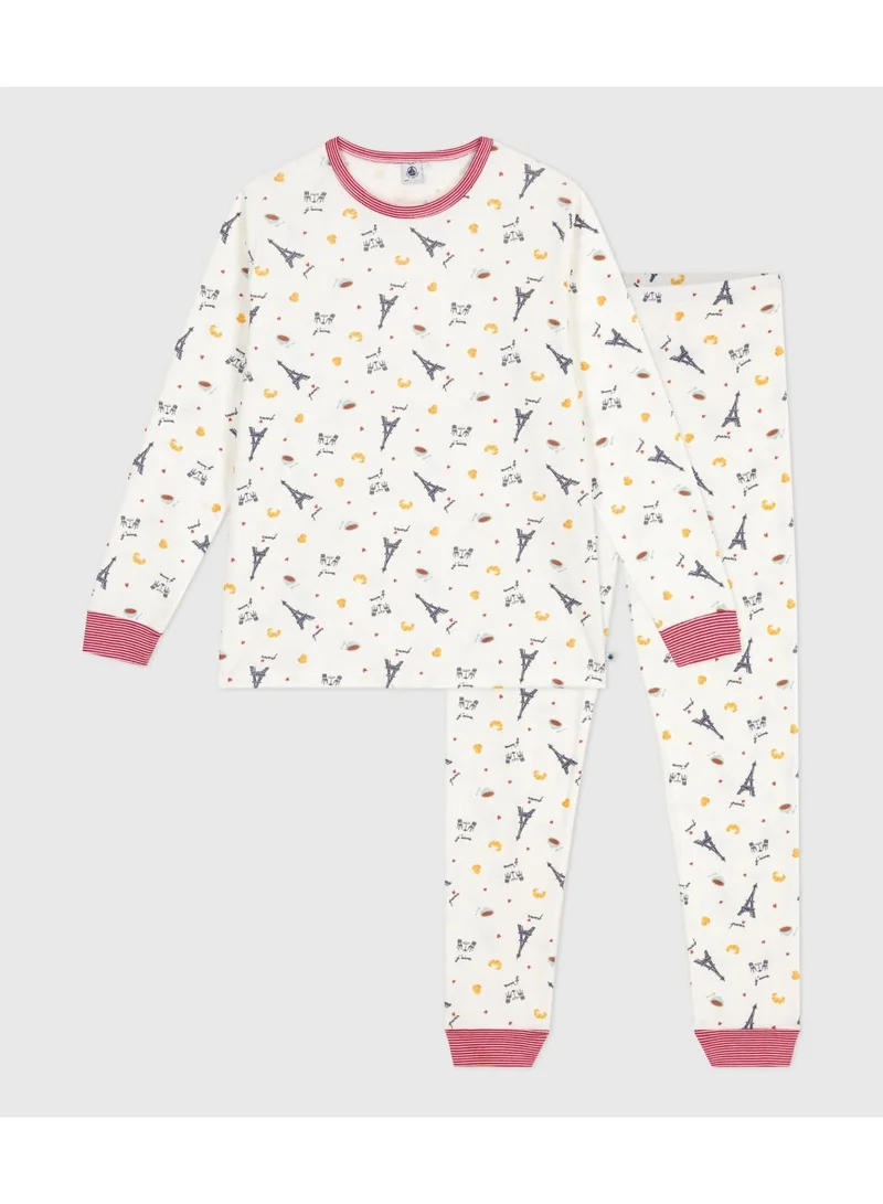 Petit Bateau Children's Paris print cotton pyjamas