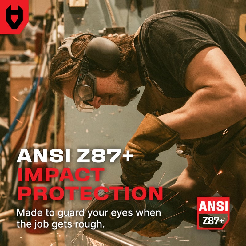 NoCry Clear Safety Goggles Over Glasses â€” for Men & Women With Gasket, UV380, Anti Fog Panoramic Vented Lenses â€” ANSI Z87.1 Eye Protection For Construction, Dust And Lab Goggles Adult - Image 3