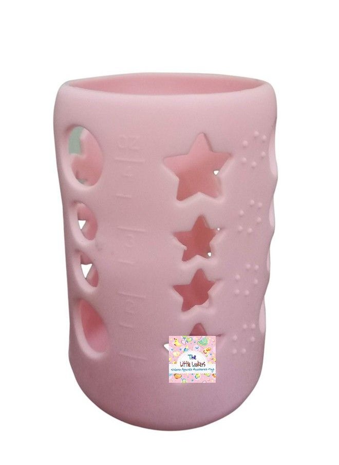 The Little Lookers - � Baby Feeding Bottle Silicone Warmer Cover;Sleeve Holder;Insulated Protection For Newborns;Infants;Babies (Pack Of 2) (Pink & Purple 120 Ml) - Image 1