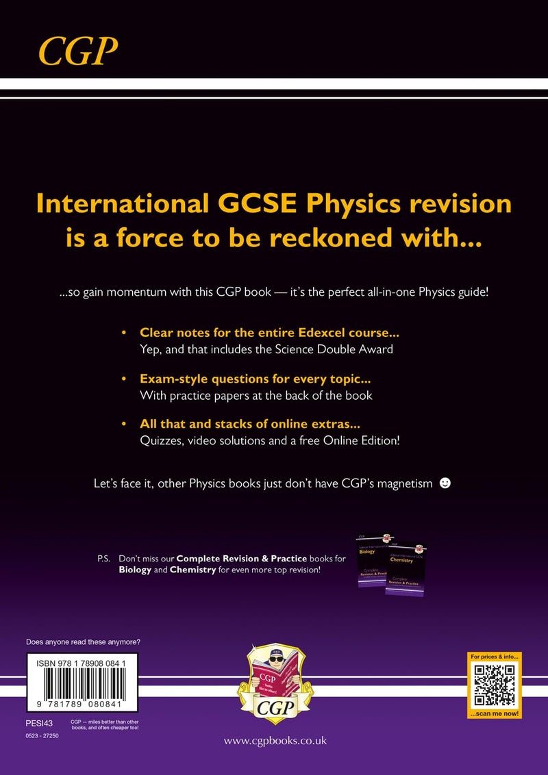 Coordination Group Publications Ltd (CGP) New Grade 9-1 Edexcel International GCSE Physics: Complete Revision & Practice with Online Edition - Image 1