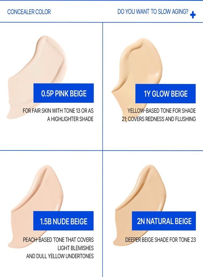 23years [23YEARSOLD Derma] Thin Concealer #1.5P (Nude Beige) - Sensitive-Skin Friendly, Lightweight & Long-Lasting with Redness-Soothing SWEETONE Formula for a Natural Finish, Easy-to-Carry 0.17 fl oz - Image 3