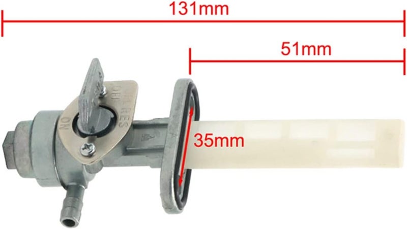 Wivplex Universal Petrol Fuel Petcock Tap Valve - Image 2