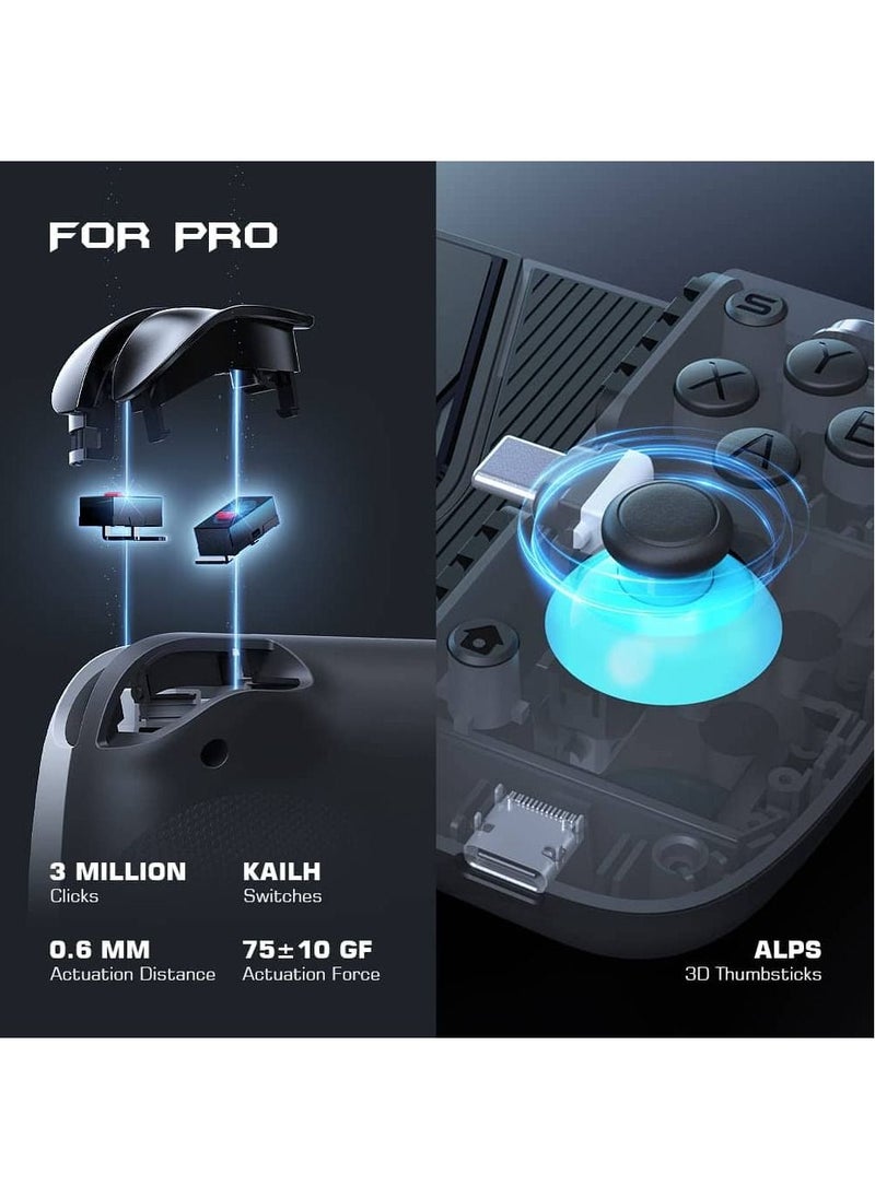 X3 Type-C Cooling Fan Android Controller with RGB Backlight, Zero Delay Mobile Controller with Magnetic&Detachable ABXY Buttons, D-Pads Support Cloudy Gaming, Stadia, Xbox Game Pass and More